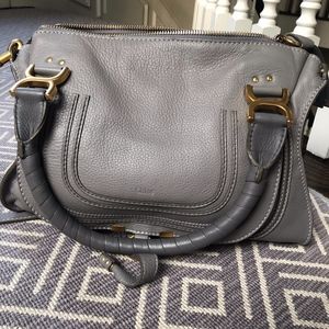 Chloe Medium Marcie gray satchel
